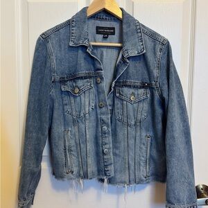 Lucky Brand Women's Distressed Blue Jean Jacket